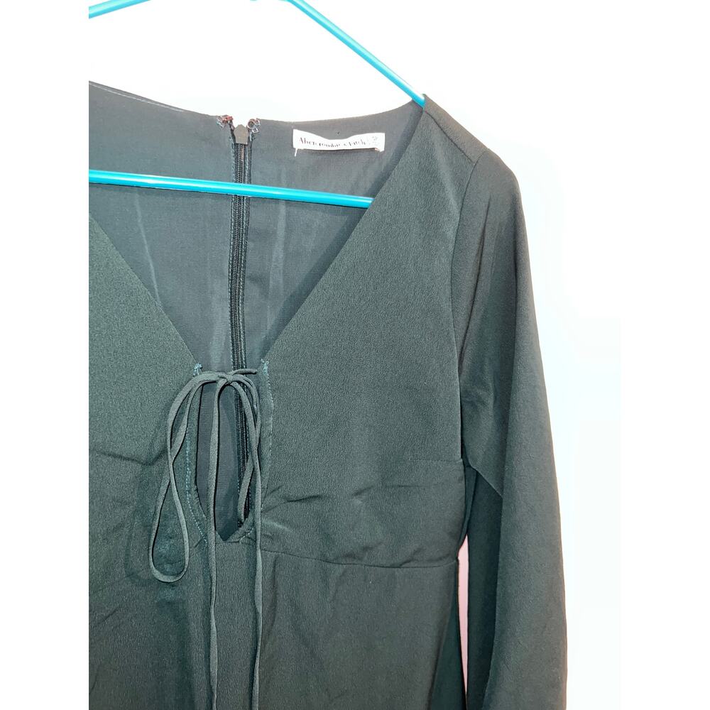Abercrombie & Fitch Forest Green Mini Dress – Size Small Petite - Picture 3 of 8